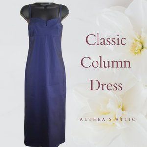 Classic Long Column Dress - Formal